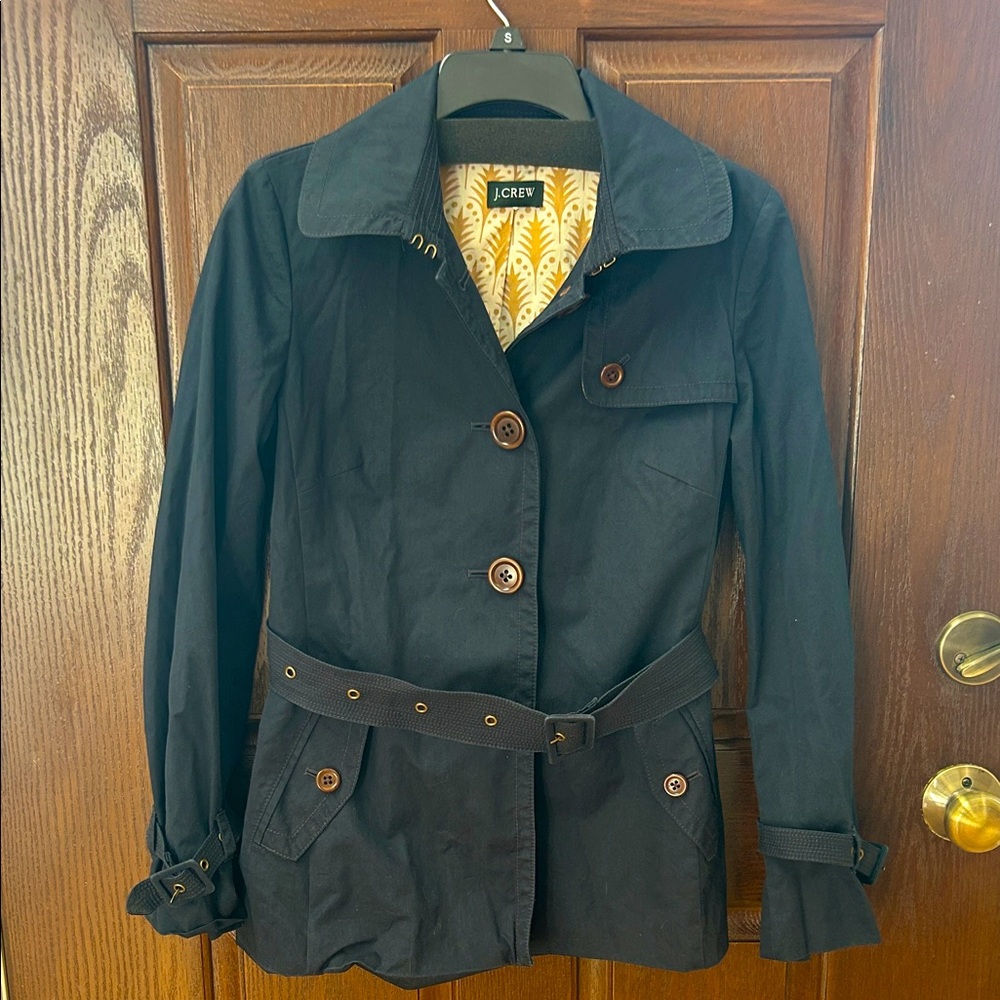 J. Crew Women's Navy Utility Jacket with Belt